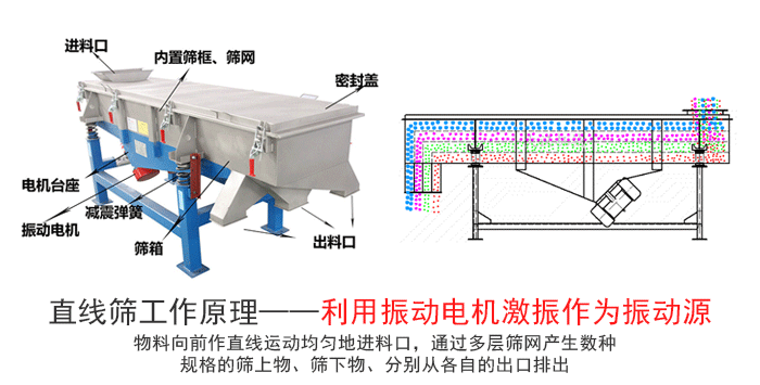 寵物飼料不銹鋼直線(xiàn)振動(dòng)篩